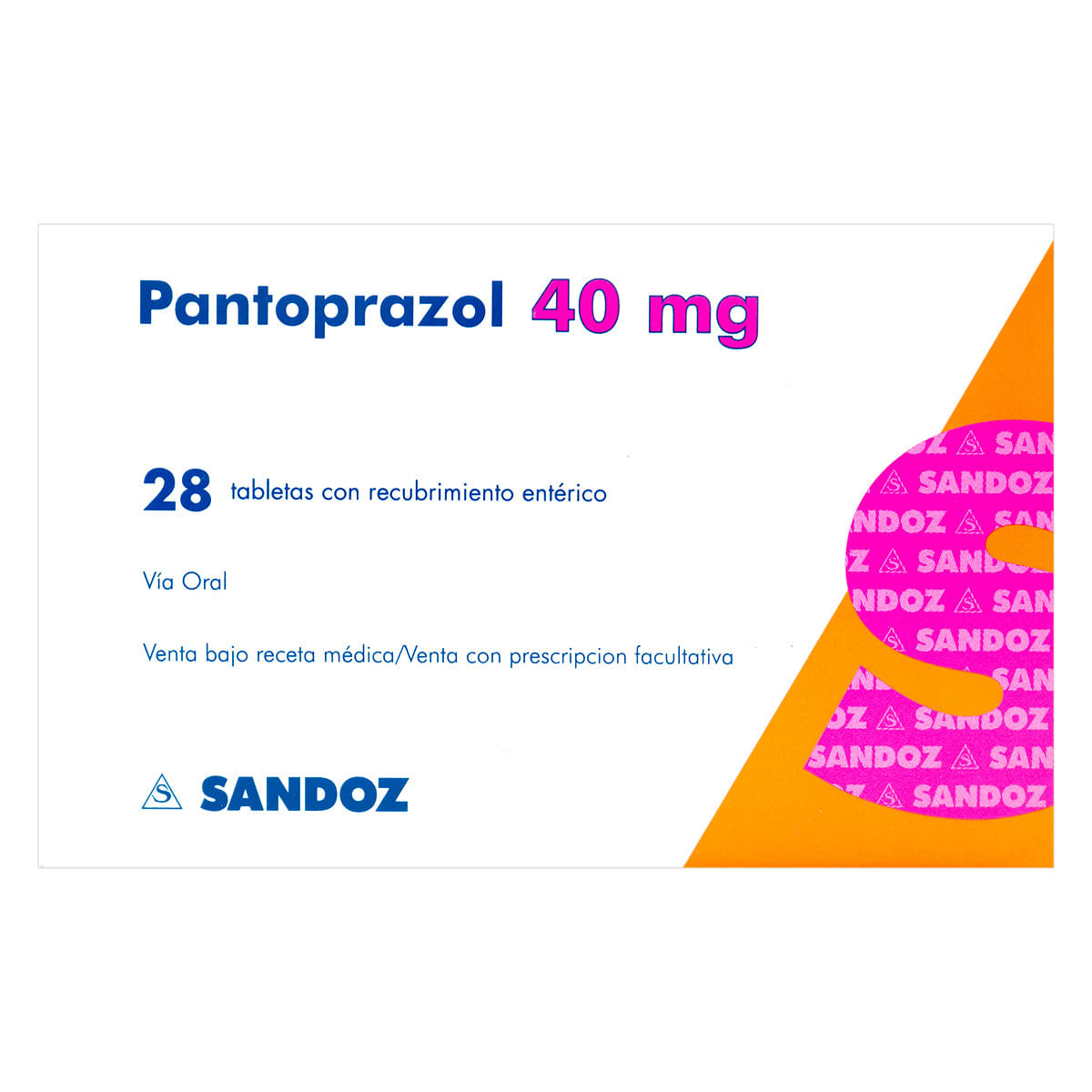 Pantoprazol 40 mg Sandoz caja X 28 tabletas