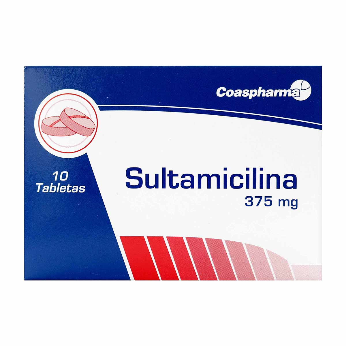 Sultamicilina 375 mg Coaspharma caja x 10 tabletas