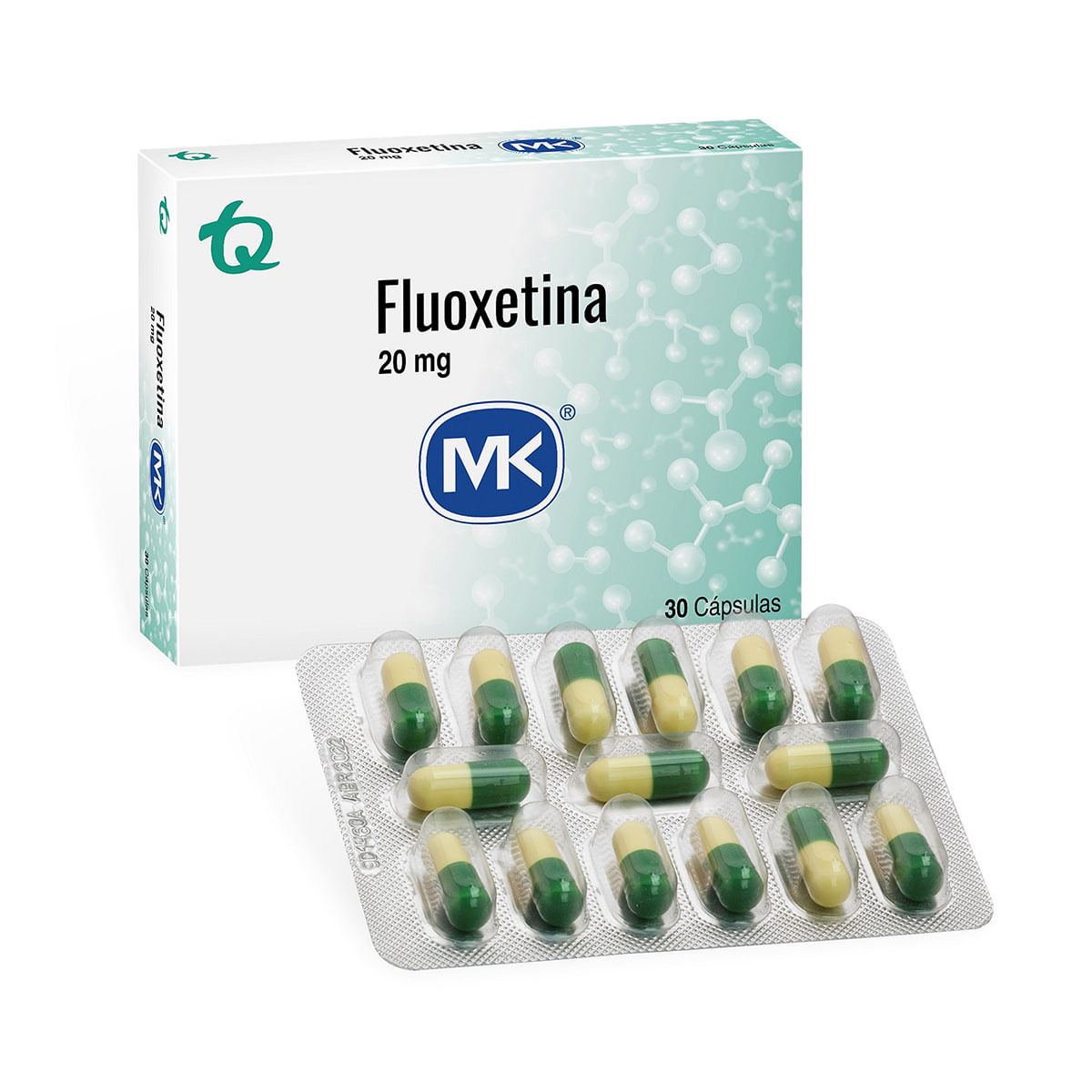 Fluoxetina 20 mg Mk caja x 30 Cápsulas