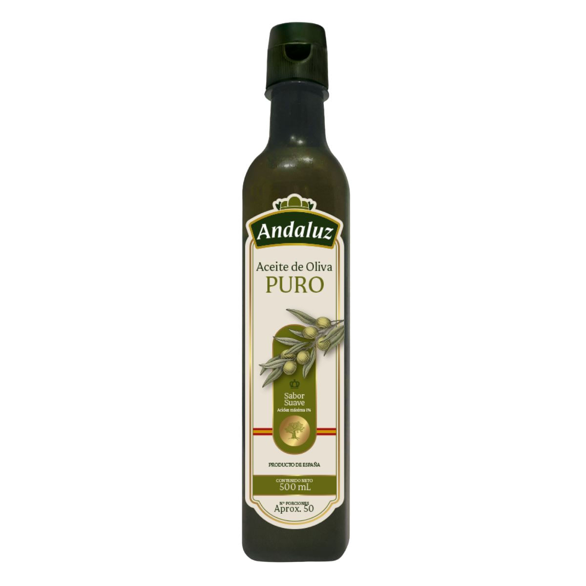 Aceite de Oliva Andaluz Frasco x 500 mL
