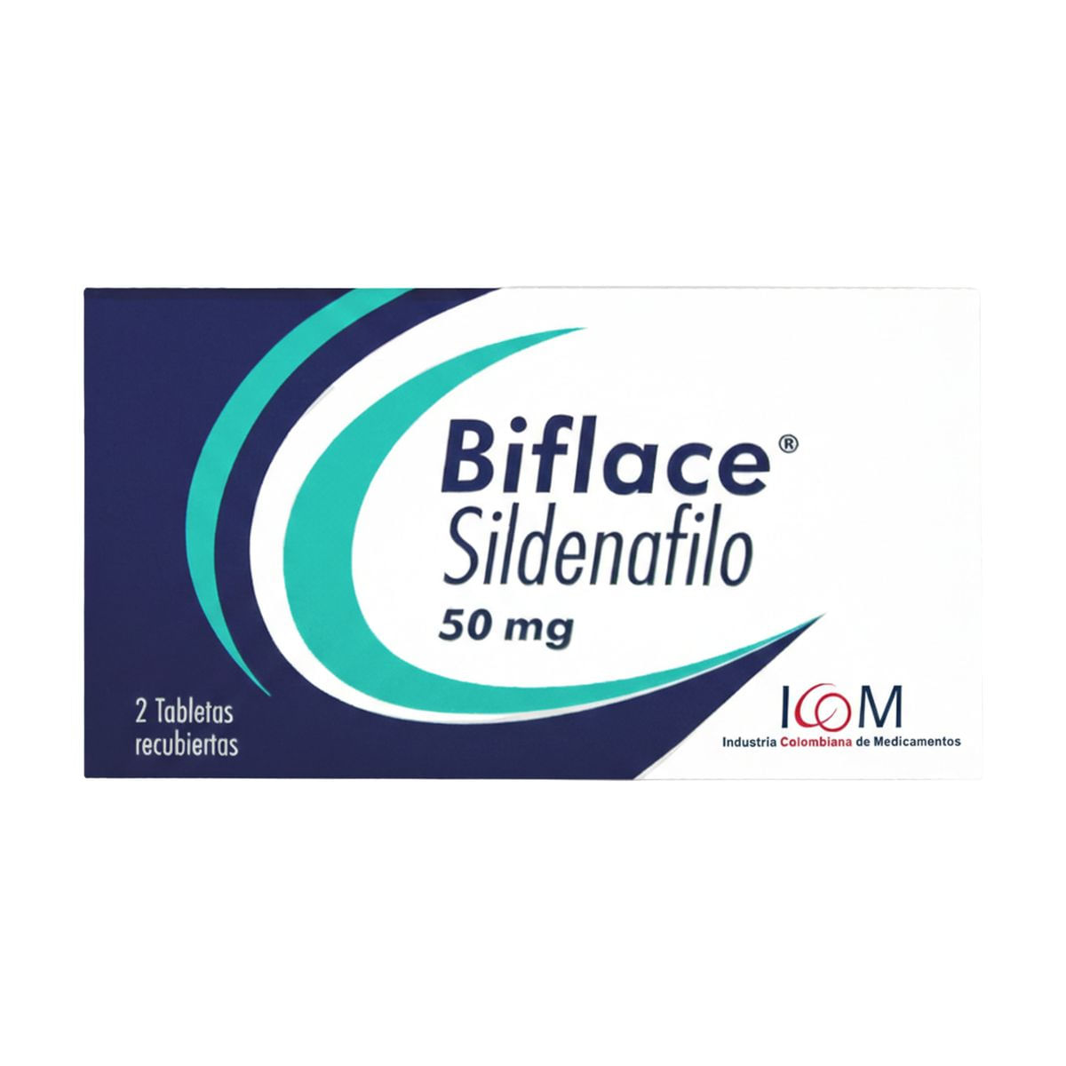 Biflace 50 Mg Icom Caja X 2 Tabletas Recubiertas.
