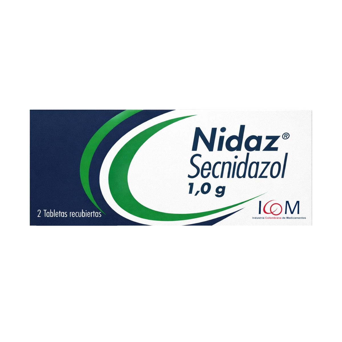 Nidaz 1.0 G Icom Caja X 2 Tabletas Recubiertas.