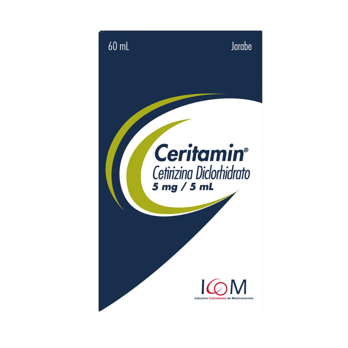 Jarabe Icom Ceritamin 5 Mg/5 Ml Caja X 60 Ml.
