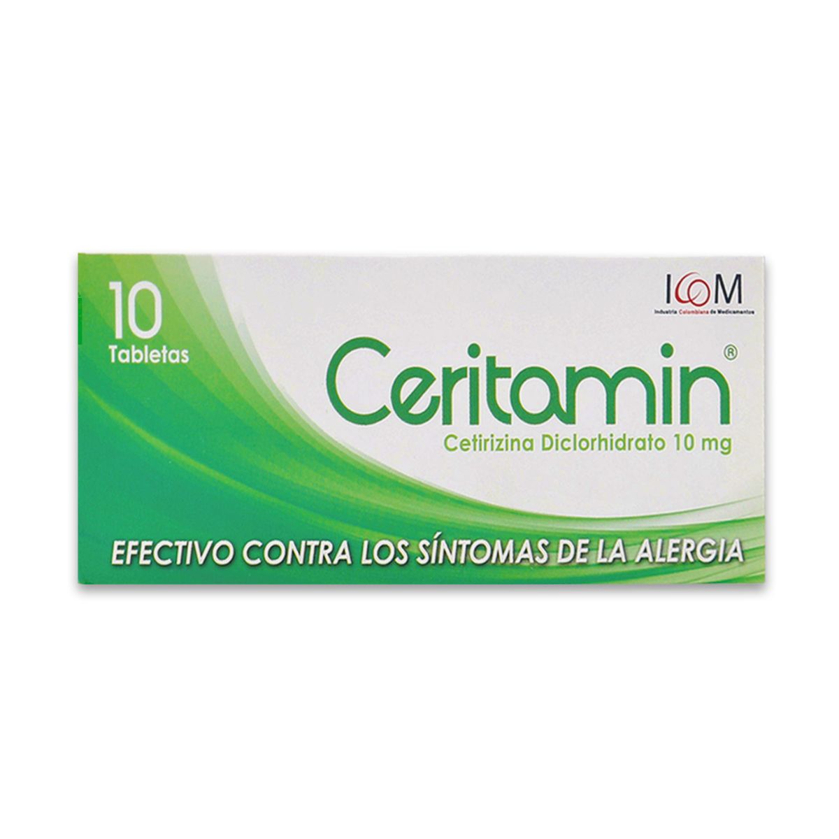 Ceritamin 10 Mg Icom Caja x 10 Tabletas