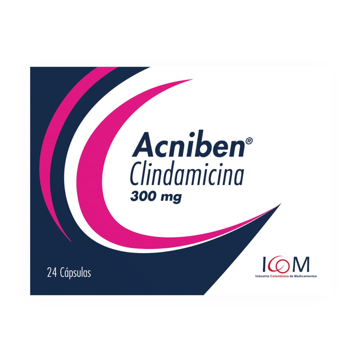 Acniben 300 Mg Icom Caja X 24 Cápsulas.