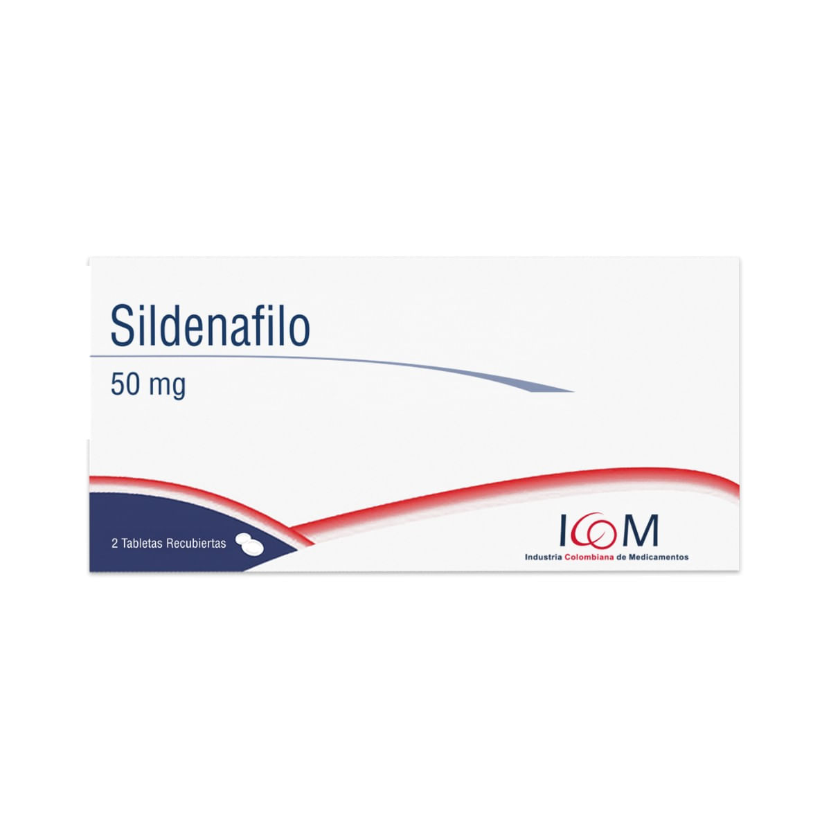 Sildenafilo 50 Mg Icom Caja X 2 Tabletas Recubiertas.
