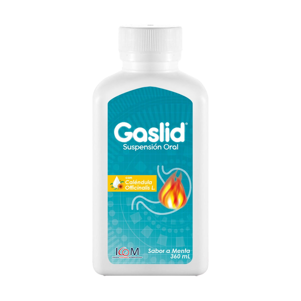 Suspensión Oral Icom Gaslid Caléndula Menta Frasco X 360 Ml.