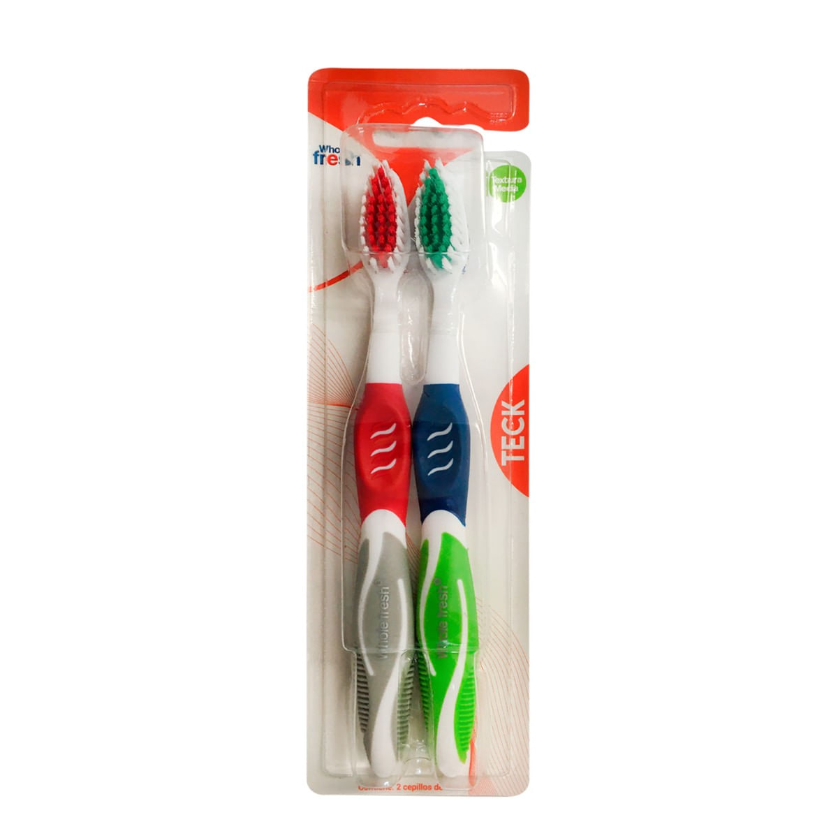 Cepillo Dental Icom Whole Fresh Flexor Medio Blister X 2 Uds Lleve 2 Pague 1.