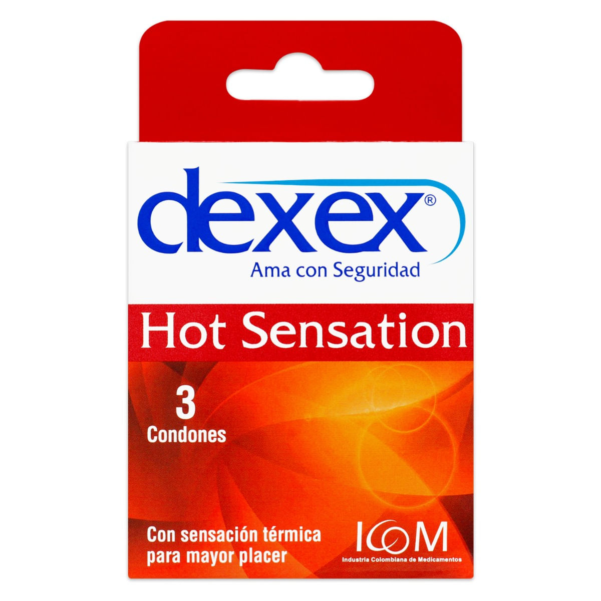 Condones Icom Dexex Hot Sensation Caja X 3 Uds.
