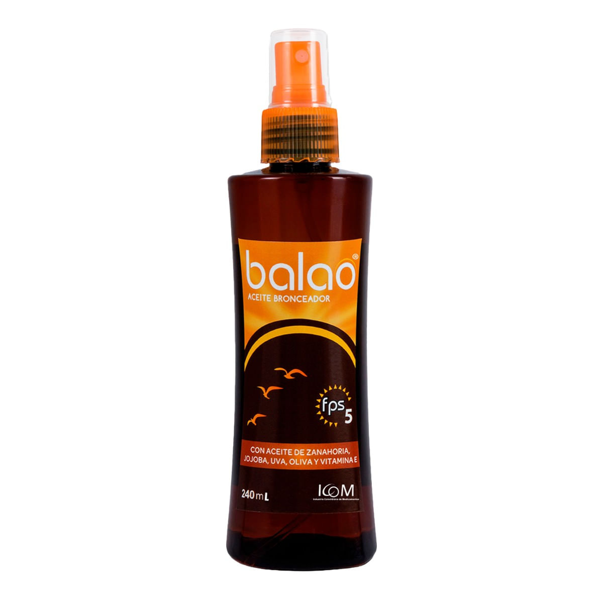 Aceite Bronceador Icom Balao Fps 5 Spray X 240mL