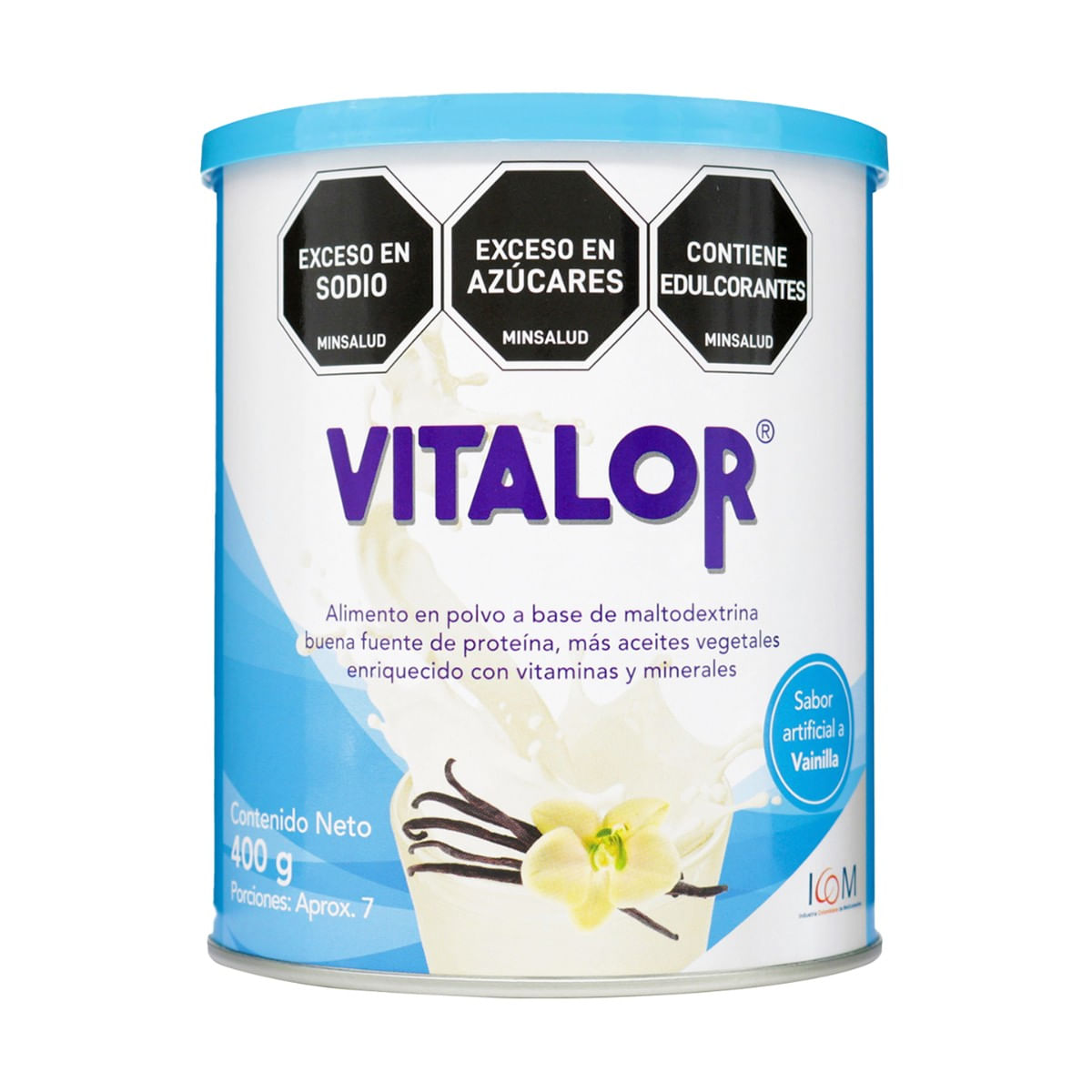 Alimento Icom Vitalor Vainilla Polvo Tarro x 400 g