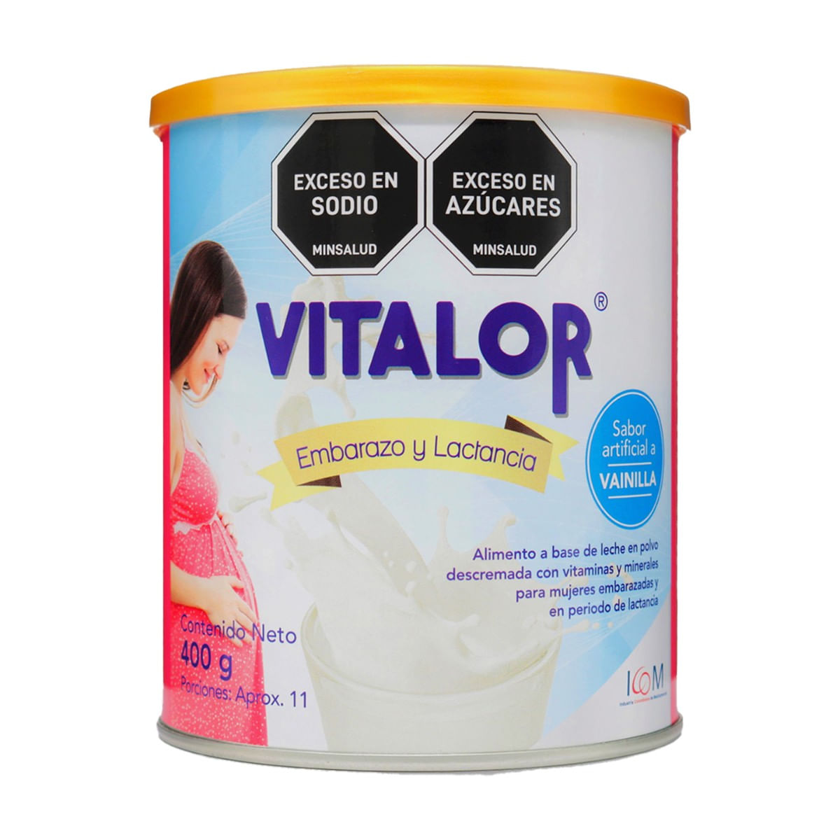 Alimento Icom Vitalor Embarazo y Lactancia Vainilla Polvo Tarro x 400 g