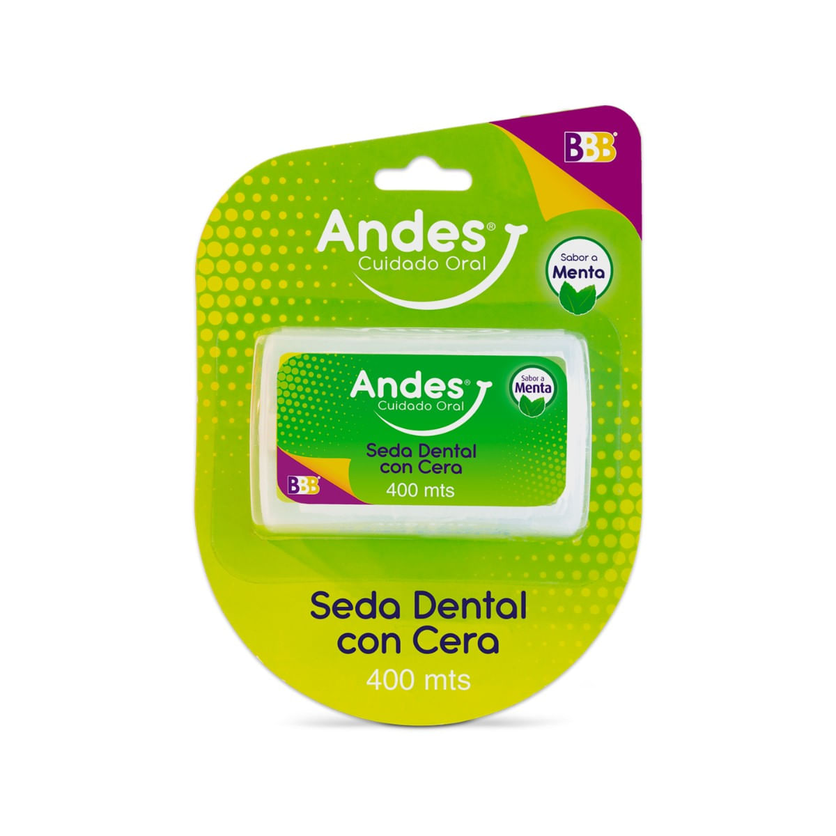 Seda Dental Andes Con Cera Menta Blister X 400 M.
