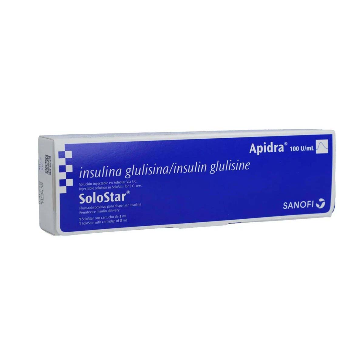 Apidra Insulina Glulisina SoloStar 100UI/mL 3mL Sanofi Caja x 1 Pluma
