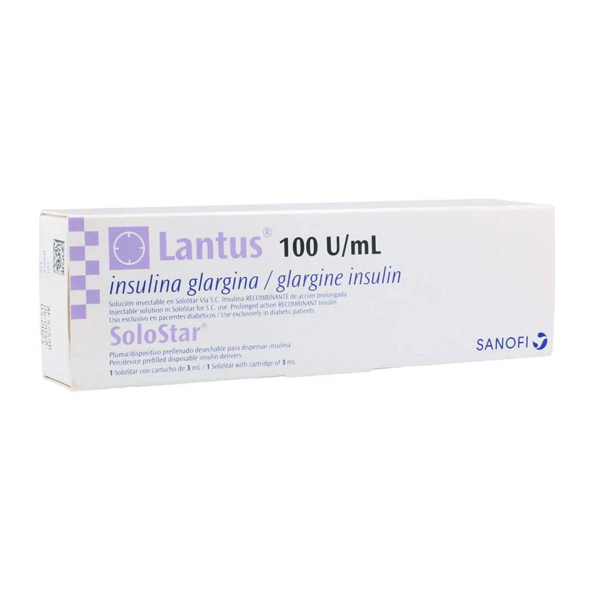 Lantus Insulina Glargina SoloStar 100UI/mL 3mL Sanofi Caja x 1 Pluma