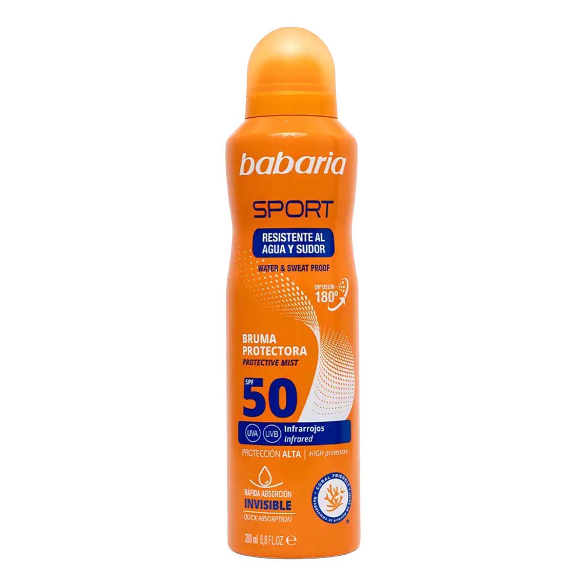 Bruma Protectora Sport SPF50 Babaria Spray x 200mL