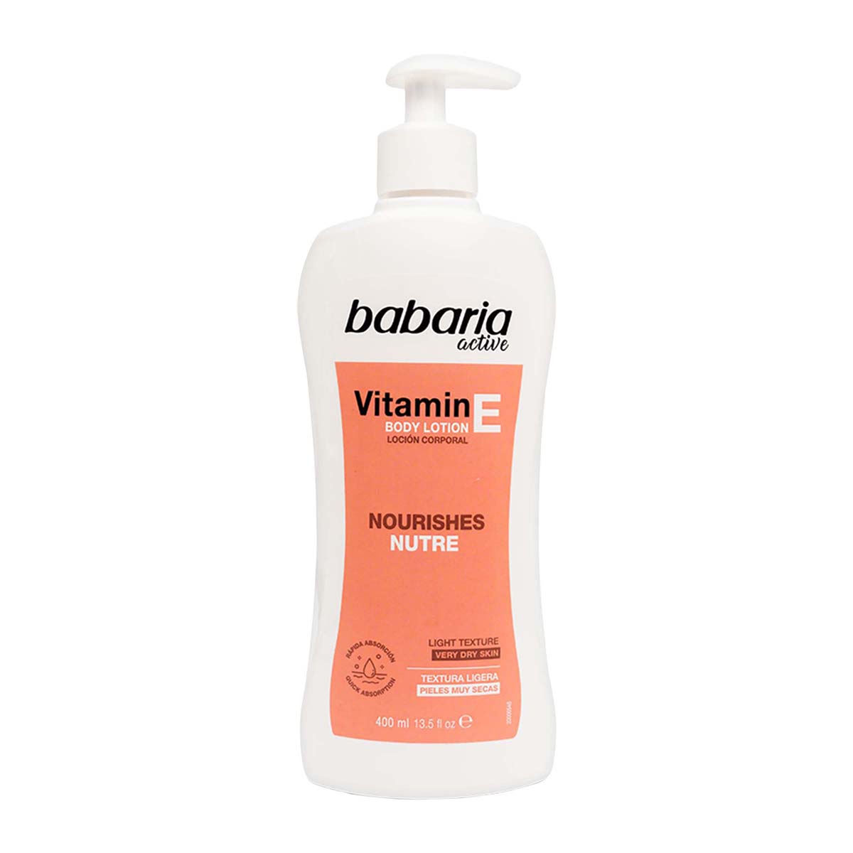 Loción Corporal Vitamina E Nutre Babaria Frasco x 400mL
