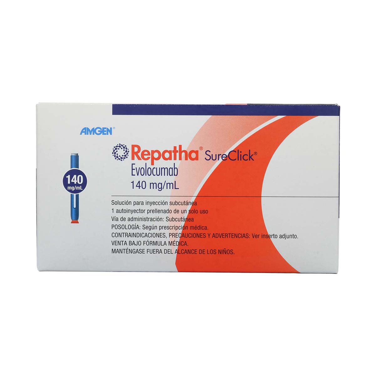 Repatha Evolocumab 140mg/mL Amgen Caja x 1 Jeringa