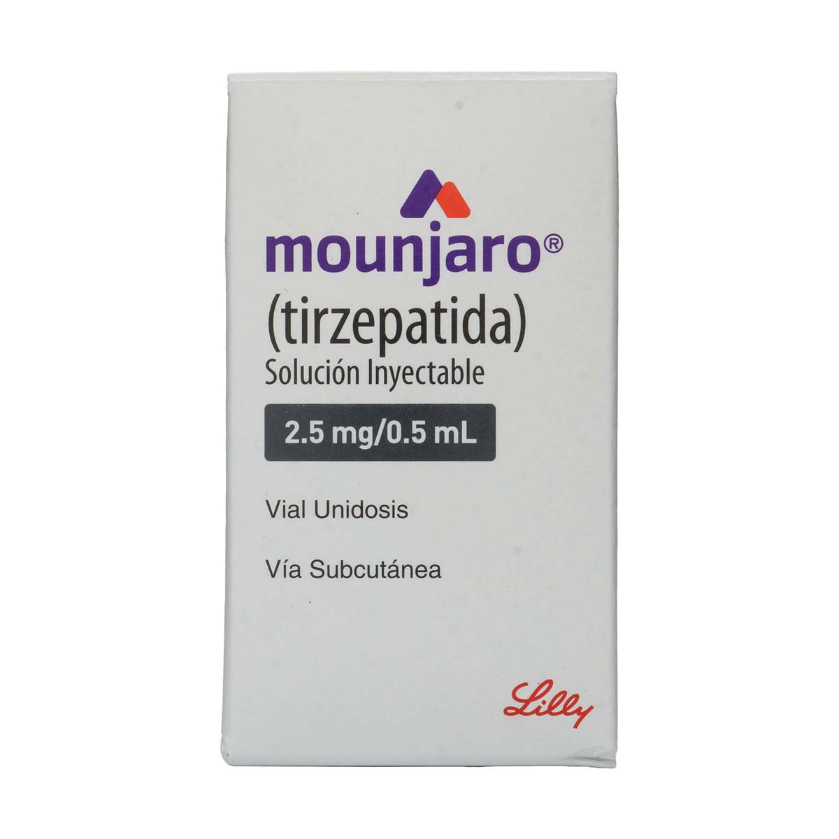Mounjaro Tirzepatida 2.5mg/0.5mL Eli Lilly Caja x 1 Vial