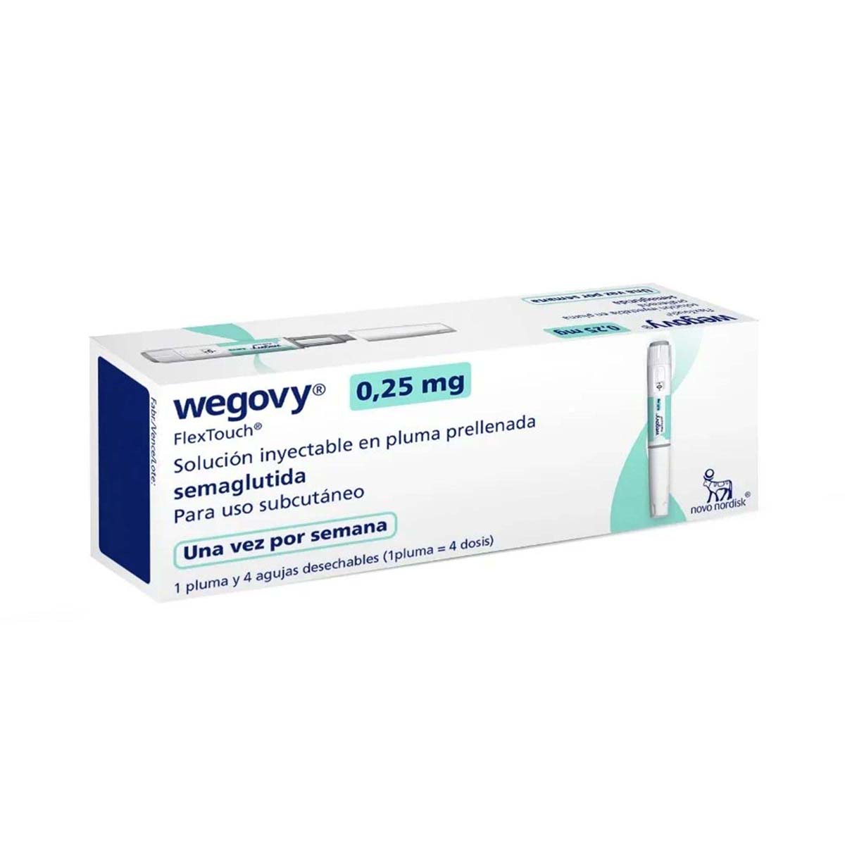 Wegovy Semaglutida 0.25mg/Dosis Novo Nordisk Caja x 1 Pluma