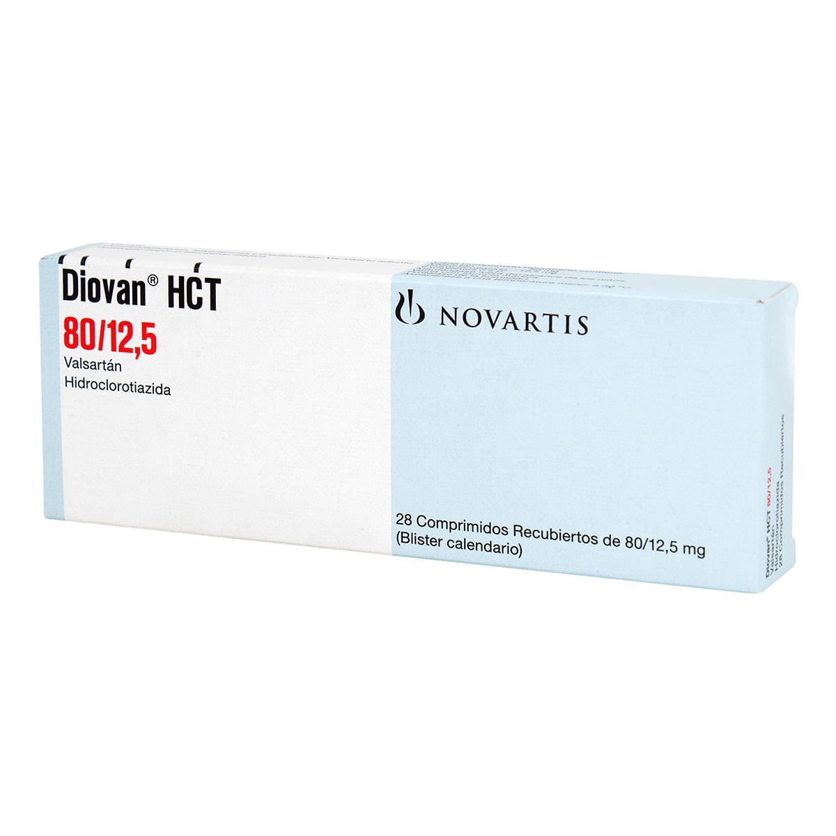 Diovan Hct 80 Mg/12.5 Mg Novartis Caja X 28 Comprimidos Recubiertos.