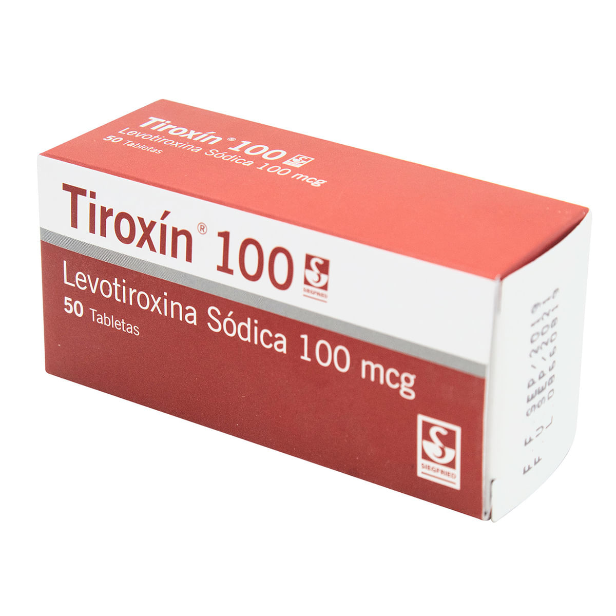 Tiroxín 100 Mcg Siegfried Caja X 50 Tabletas.
