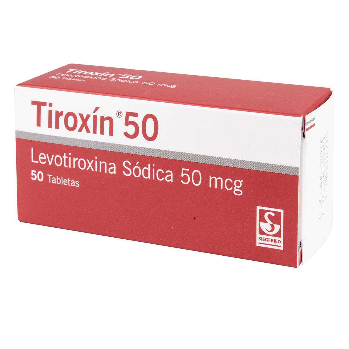 Tiroxín 50 Mcg Siegfried Caja X 50 Tabletas.