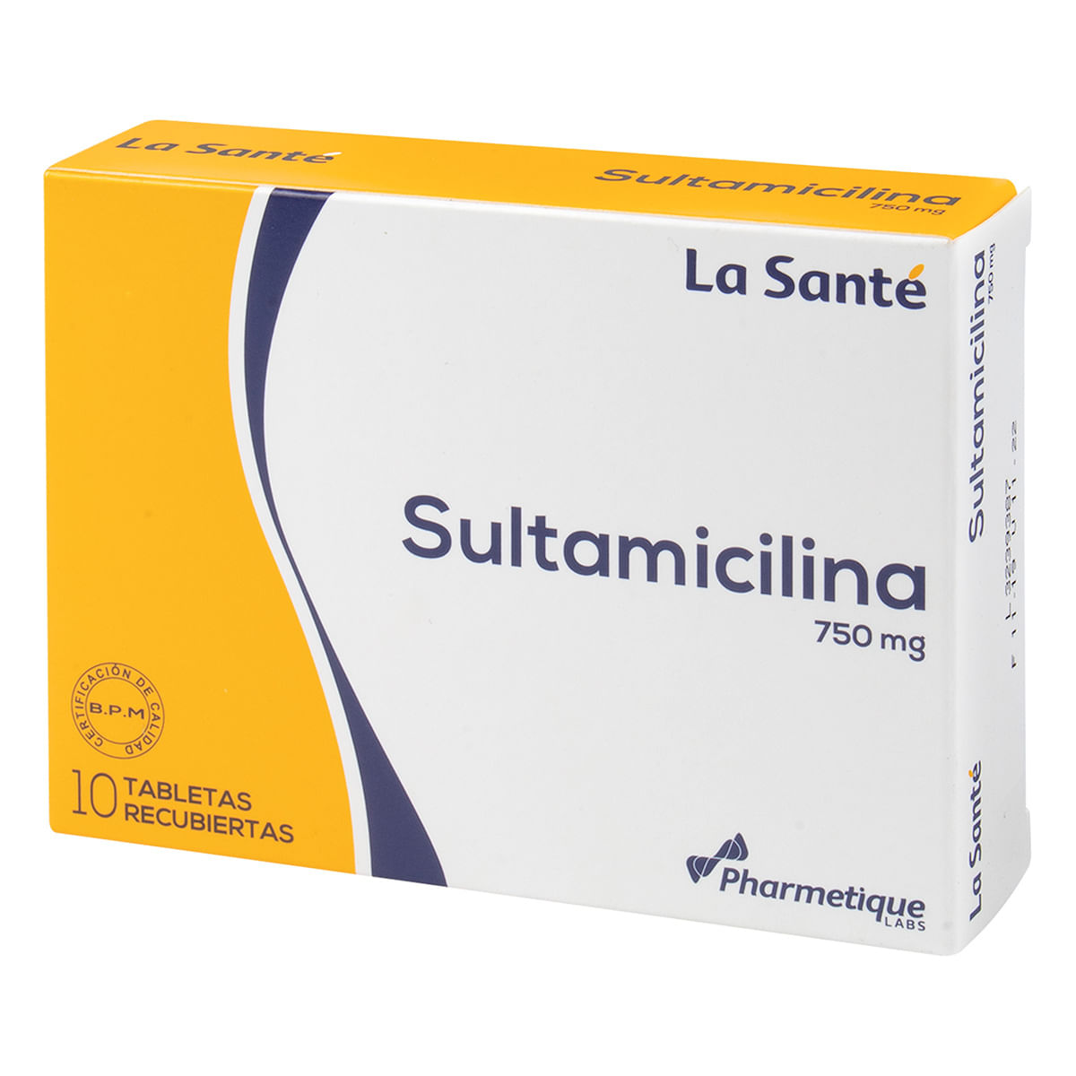 Sultamicilina 750 Mg La Santé Caja x 10 Tabletas Recubiertas