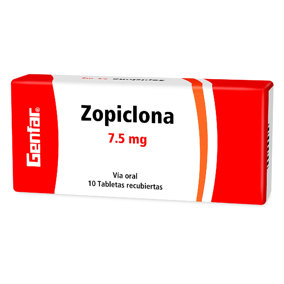 Zopiclona 7.5 Mg Genfar Caja X 10 Tabletas Recubiertas.