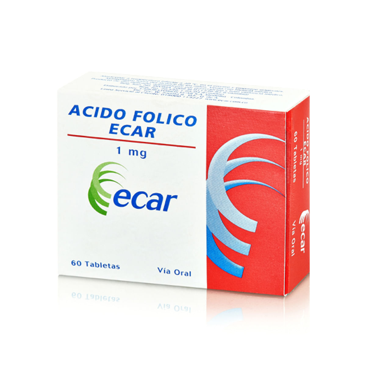 Ácido Fólico 1 Mg Ecar Caja X 60 Tabletas.