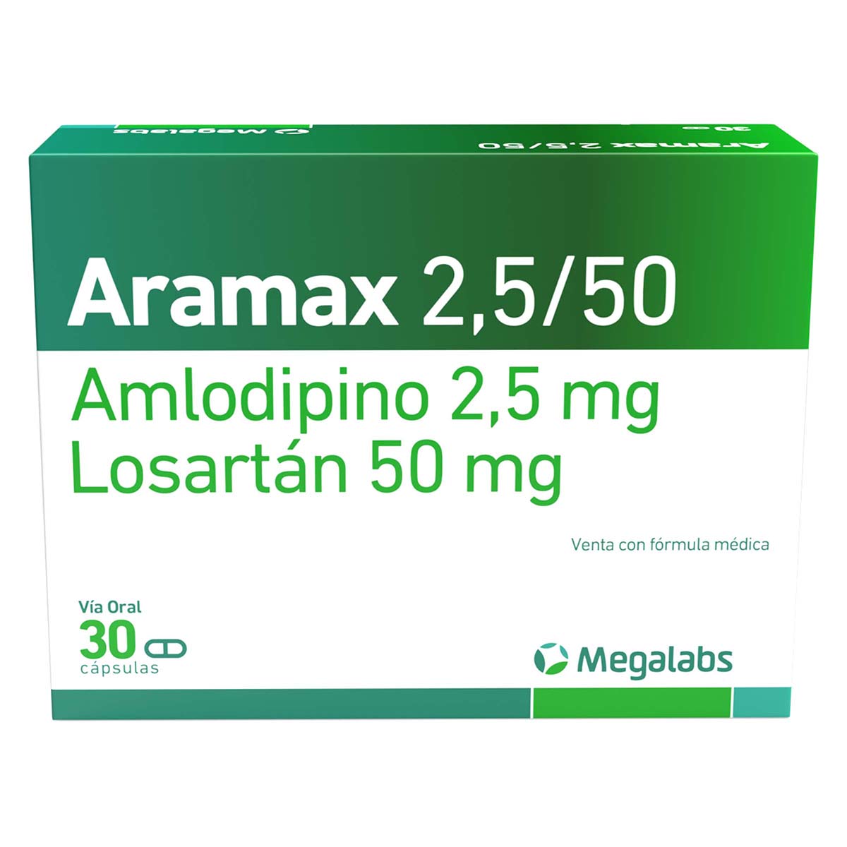 Aramax 2.5 Mg/50 Mg Garmisch Caja X 30 Cápsulas.