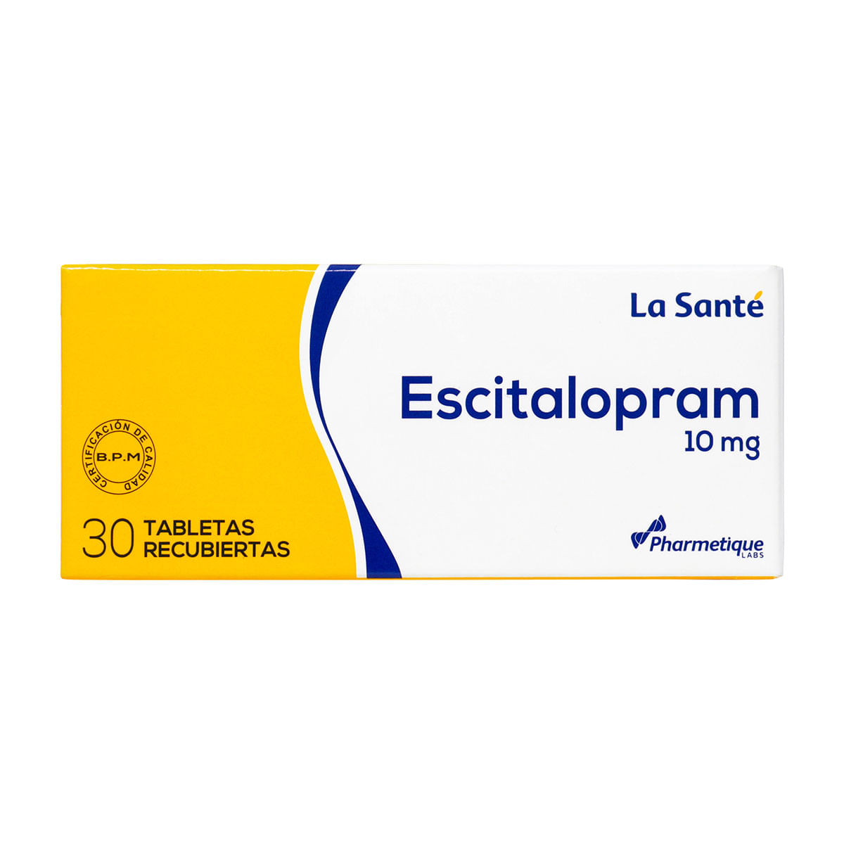 Escitalopram 10 mg La Santé Caja x 30 Tabletas Recubiertas
