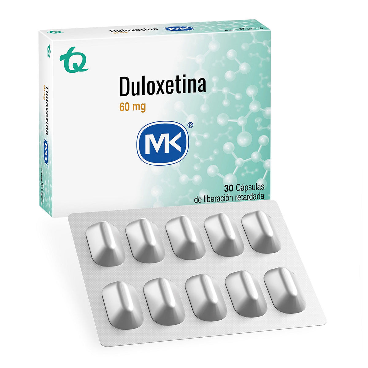 Duloxetina 60 Mg Mk Caja X 30 Cápsulas