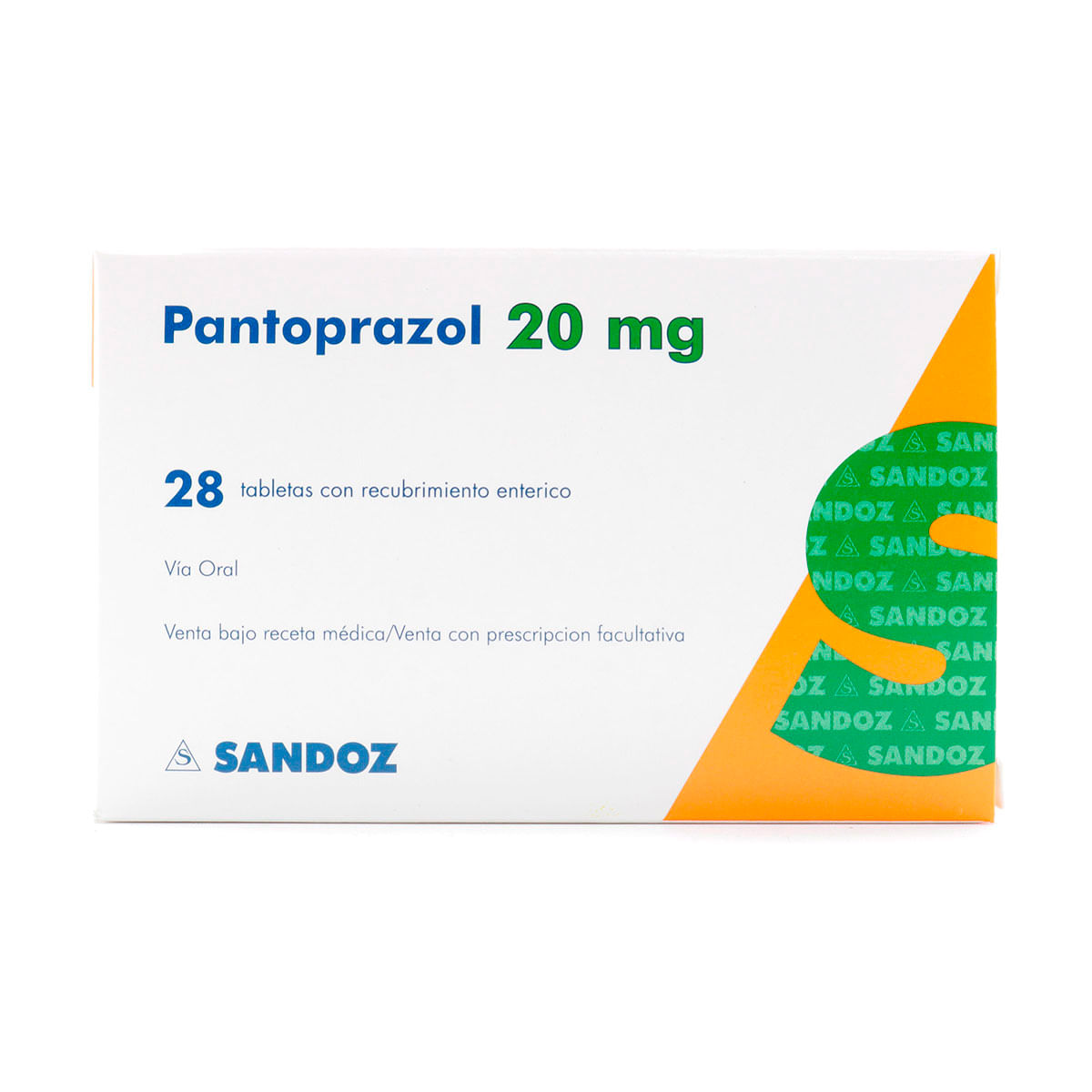 Pantoprazol 20 Mg Sandoz Caja X 28 Tabletas.