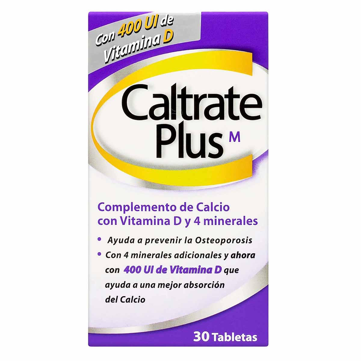 Caltrate Plus 400 UI Frasco x 30 Tabletas