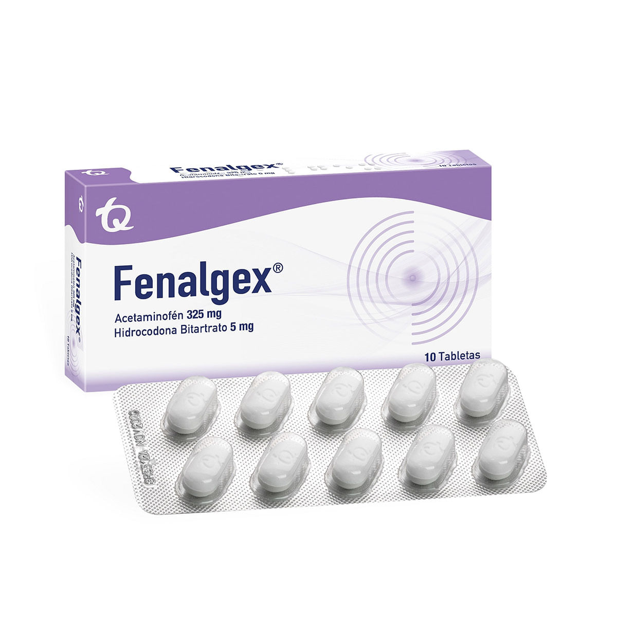 Fenalgex 325 Mg/5 Mg Tecnoquímicas Caja X 10 Tabletas.