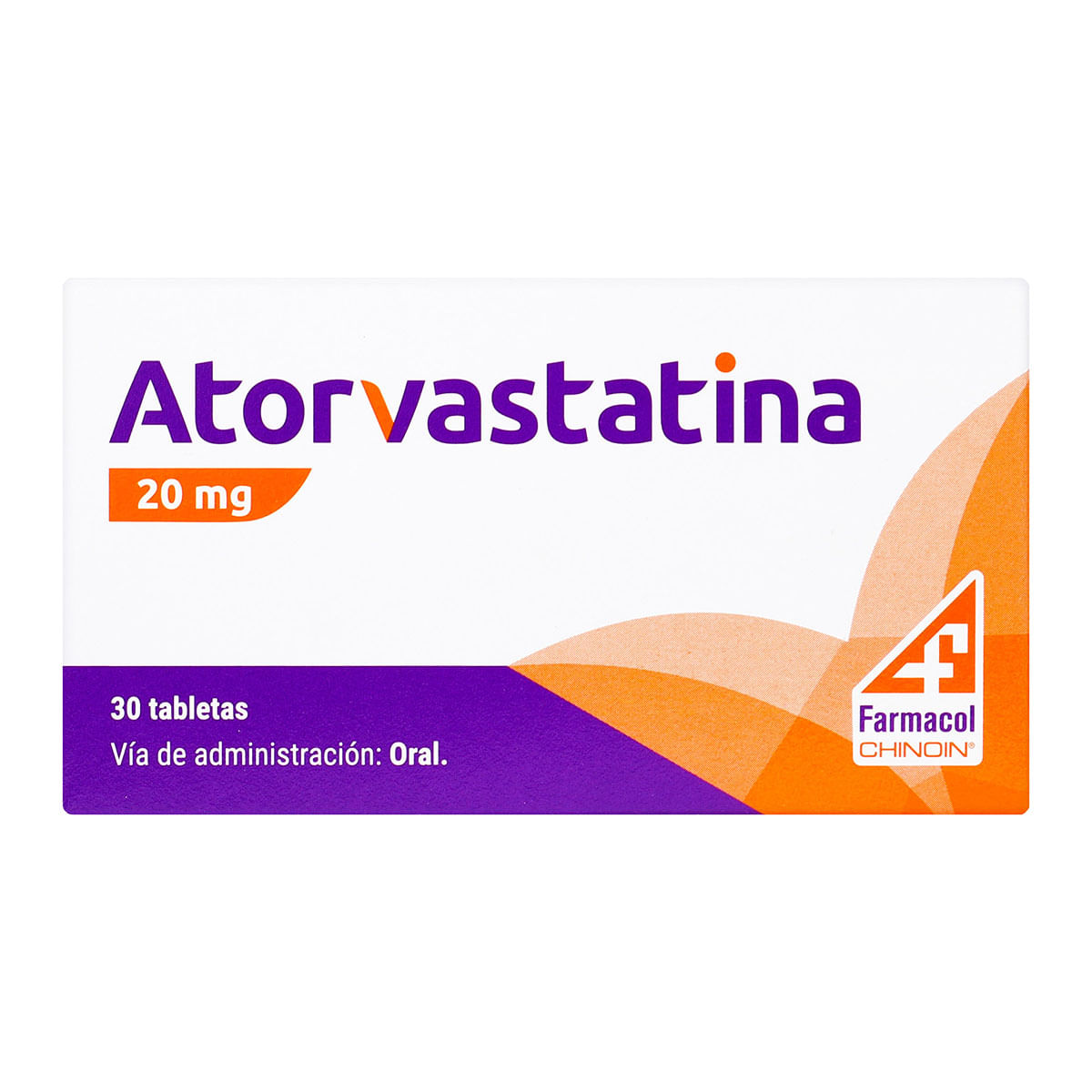 Atorvastatina 20 mg Farmacol Caja x 30 Tabletas