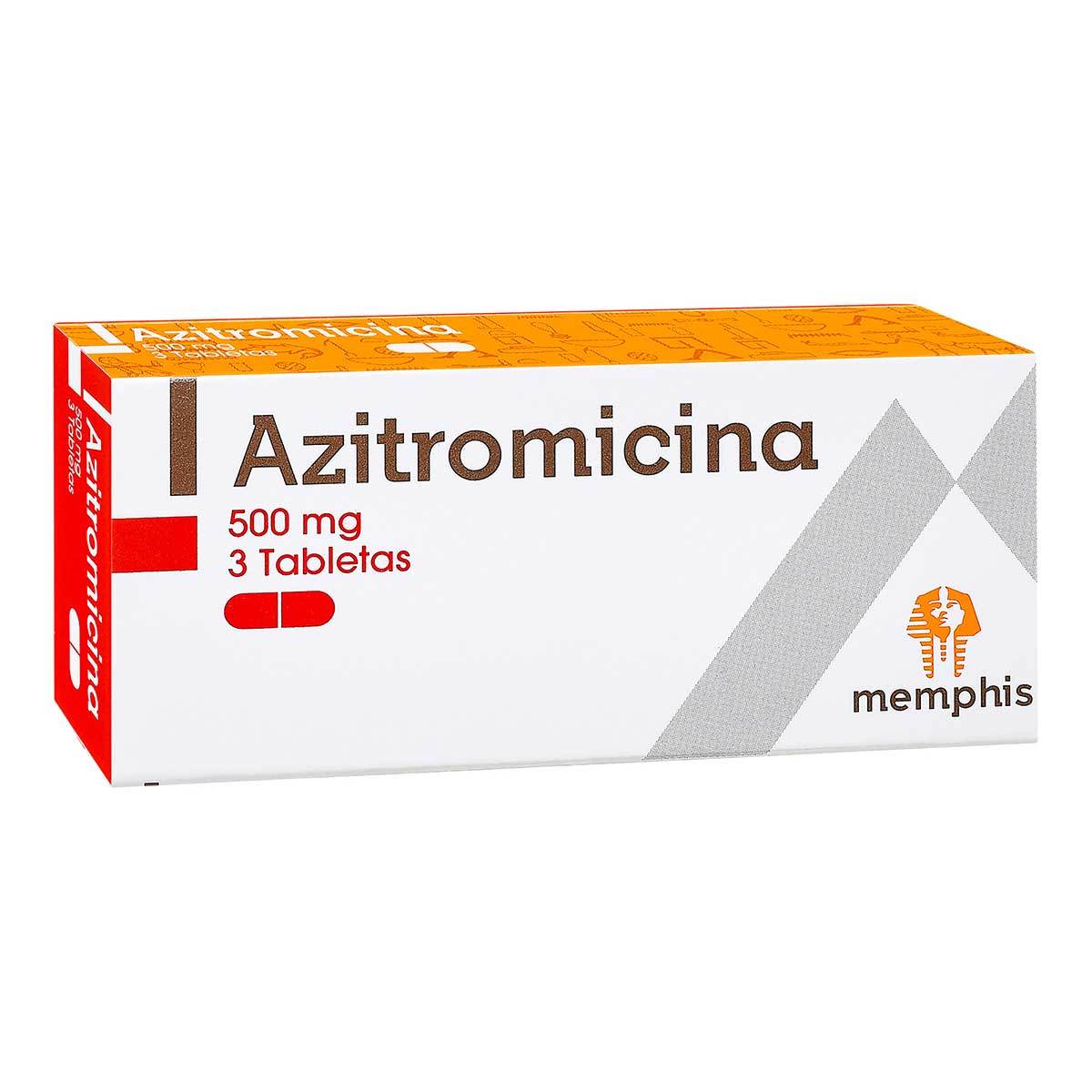 Azitromicina 500 Mg Memphis Caja X 3 Tabletas.