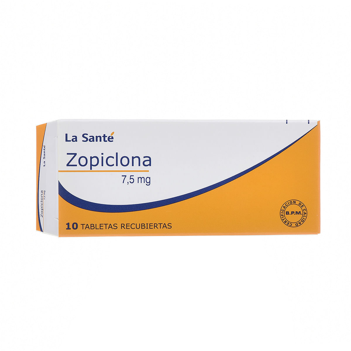 Zopiclona 7.5 Mg La Santé Caja x 10 Tabletas Recubiertas
