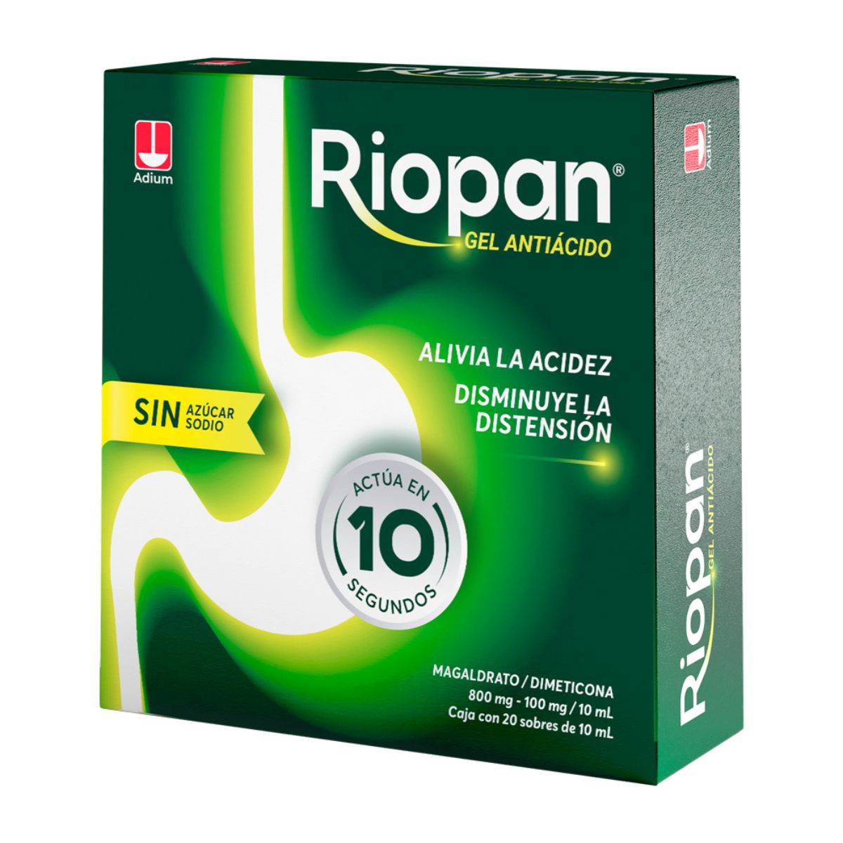 Gel Takeda Riopan Sobre X 10 Ml Caja X 20 Uds.
