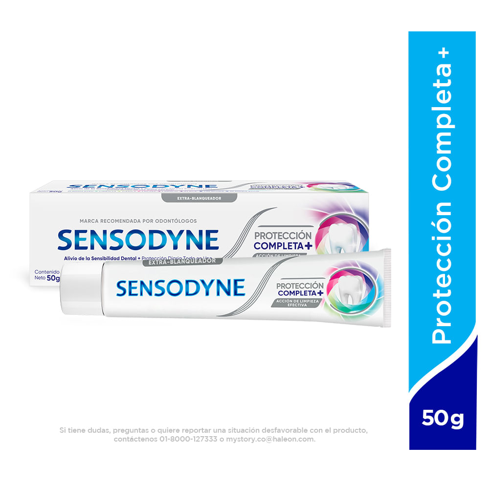 Crema Dental Protección Completa Extra-Blanqueamiento Sensodyne Tubo x 50g