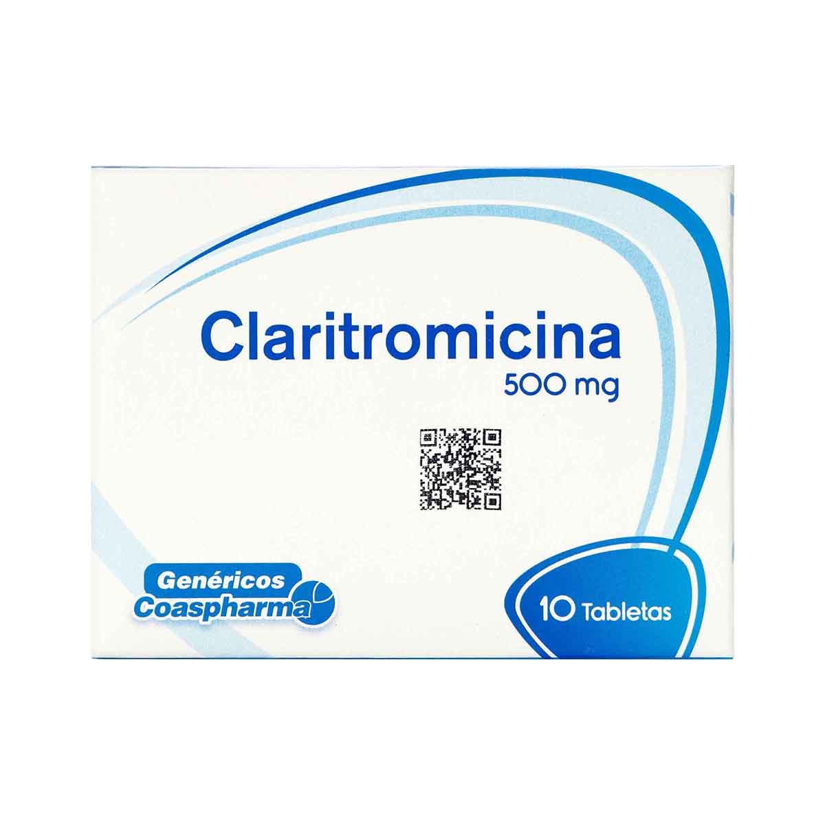 Claritromicina 500mg Coaspharma Caja x 10 Tabletas