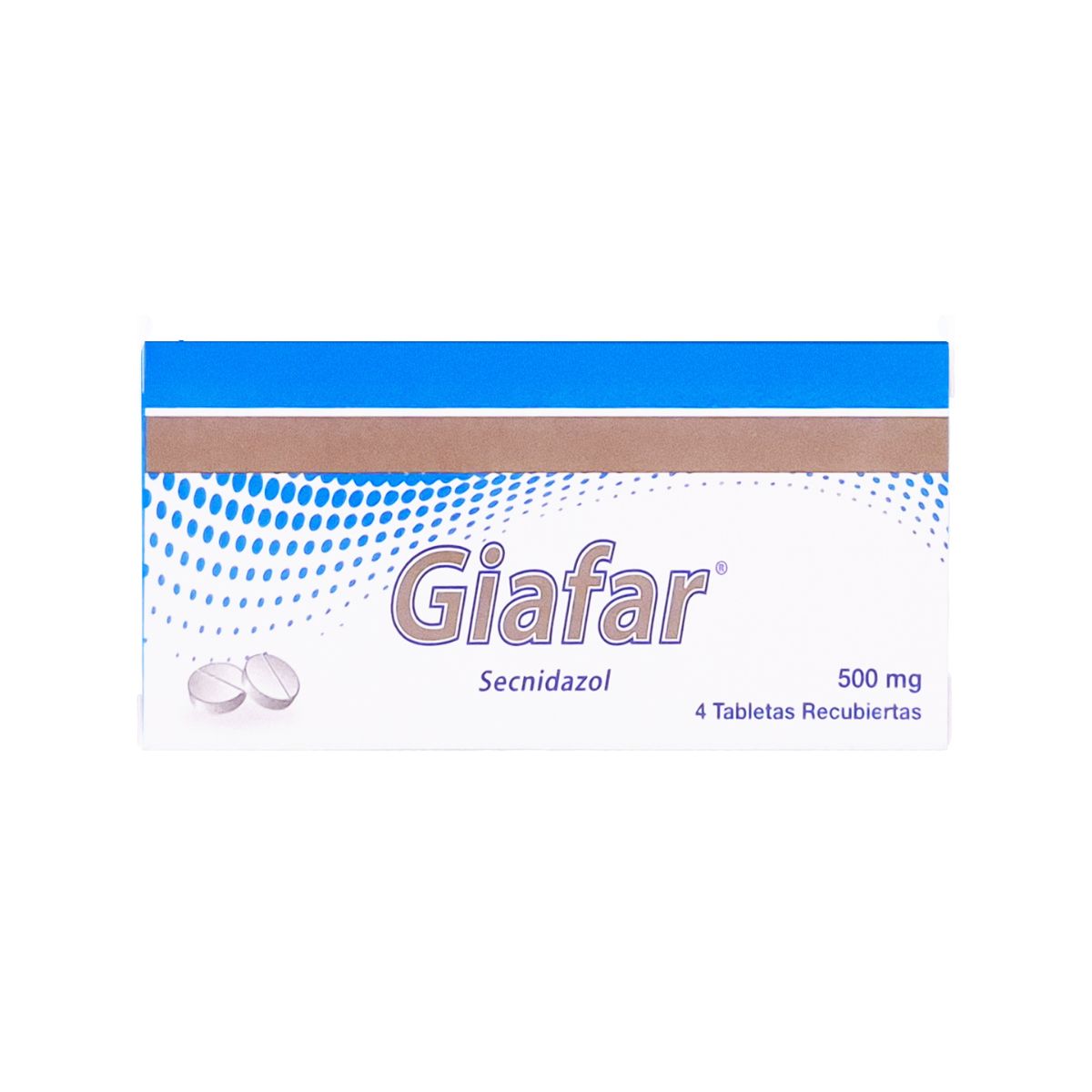 Giafar Secnidazol 500mg Icom Caja x 4 Tabletas Recubiertas