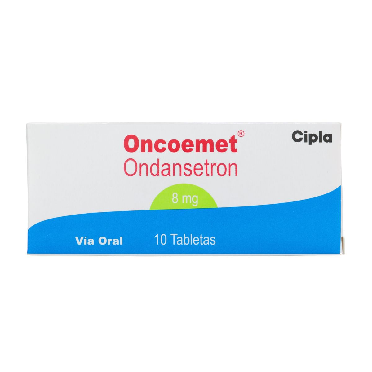 Oncoemet Ondansetron 8mg Cipla Caja x 10 Tabletas