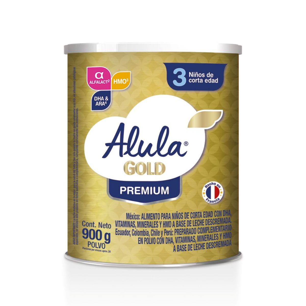Formula Infantil Premium Etapa 3 Alula Gold Tarro x 900g