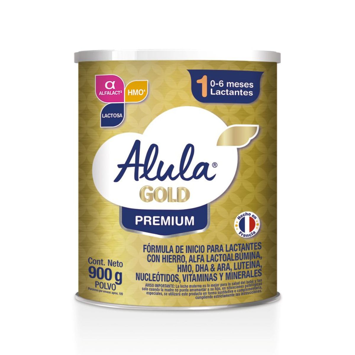 Formula Infantil Premium Etapa 1 Alula Gold Tarro x 900g