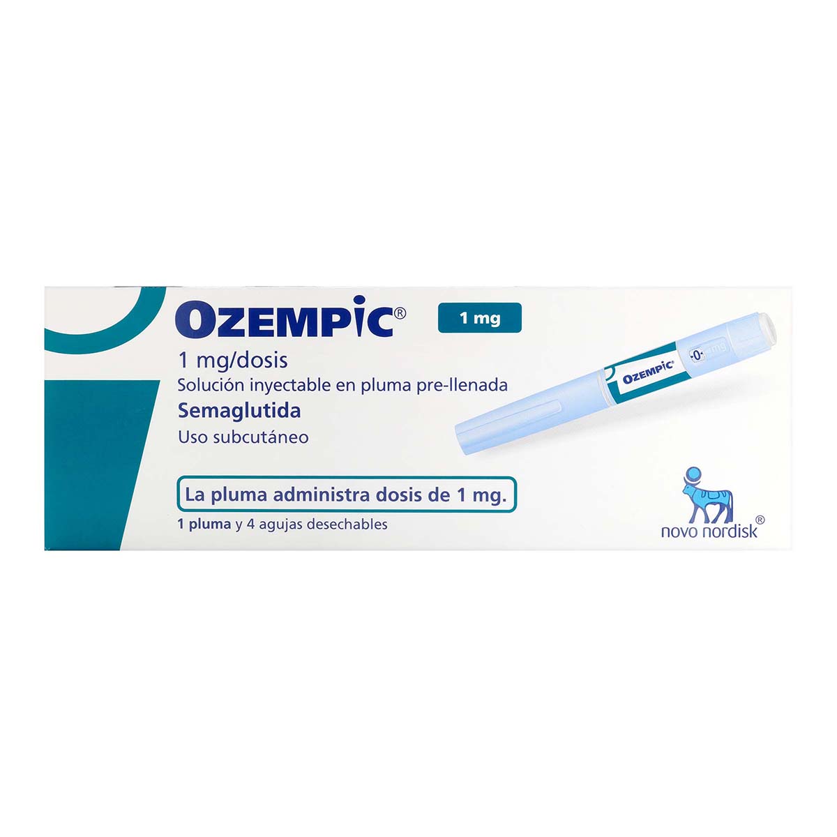 Ozempic Semaglutida 1mg/Dosis Novo Nordisk Caja x 1 Pluma