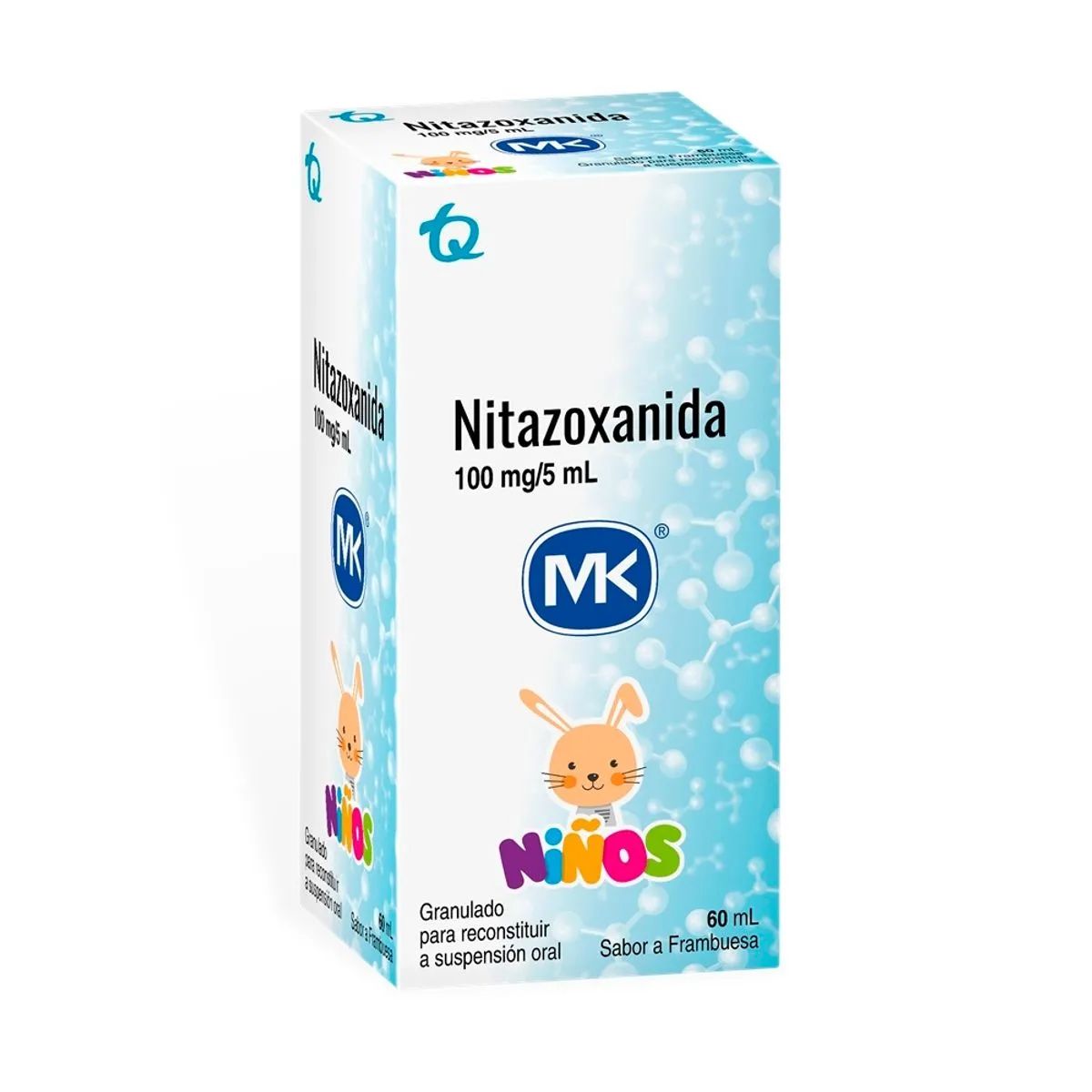 Nitazoxanida 100mg/5mL Niños MK Frasco x 60mL