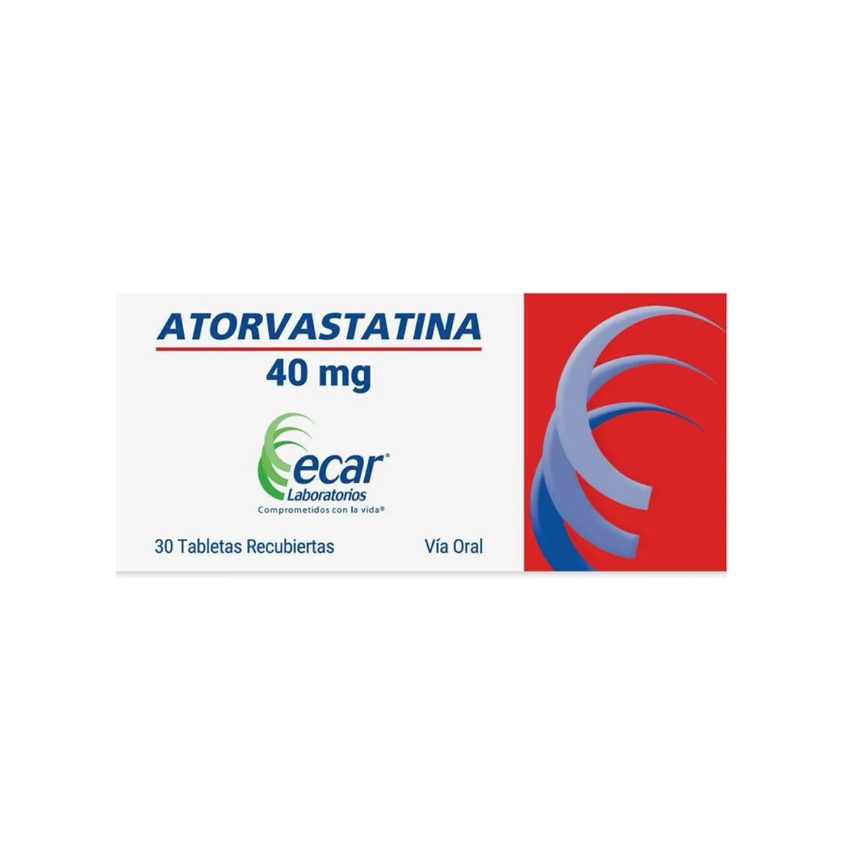 Atorvastatina 40mg Ecar Caja x 30 Tabletas