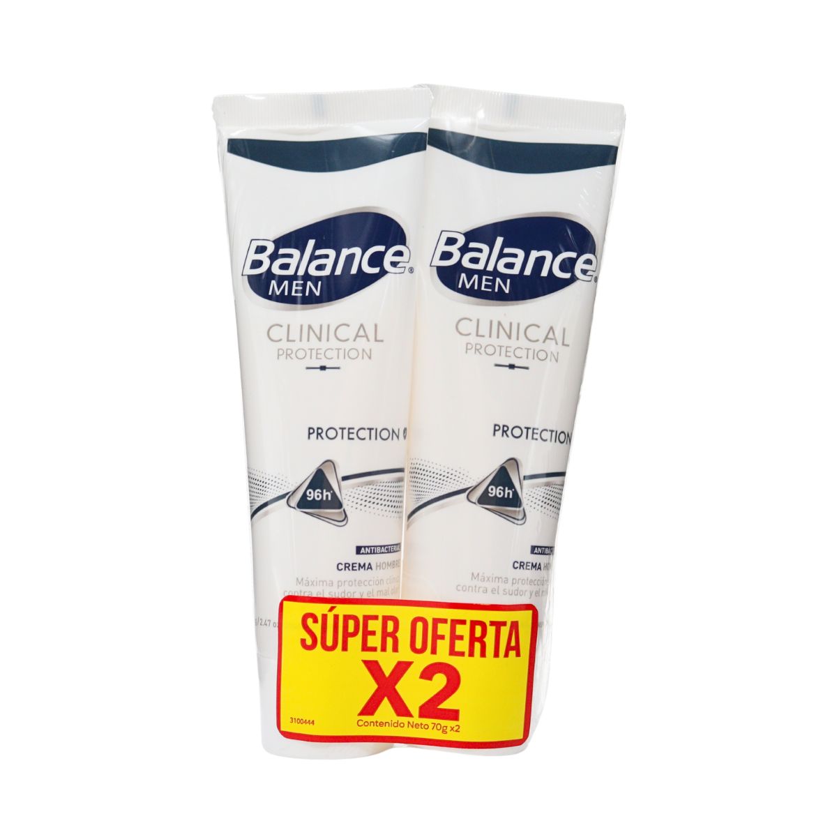 Oferta Desodorante en Crema Balance Men Clinical Protection 70g Tubo x 2 Unds